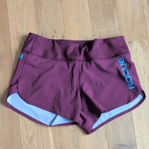 Rogue Women's Maroon and Blue Athletic Shorts